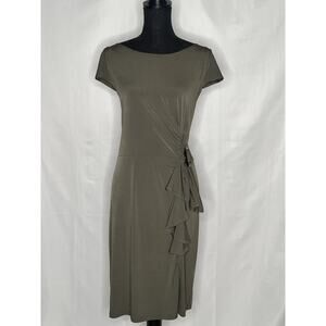 AA Studio Women's Green Faux Wrap Dress Size 18